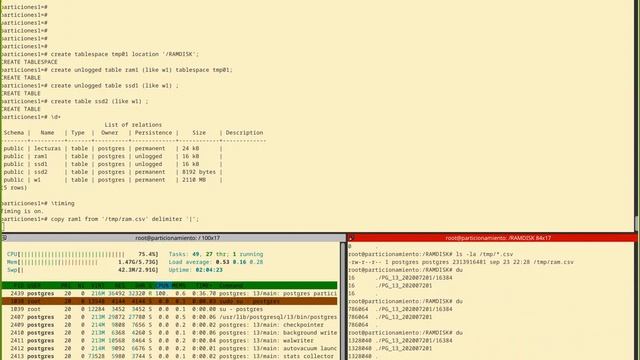 Postgresql como crear tablas en memoria del sistema operativo смотреть онлайн