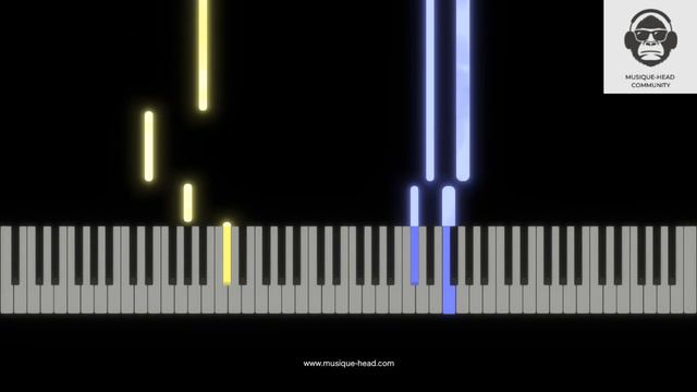 Claude Debussy - Clair de lune (Piano tutorial) смотреть онлайн