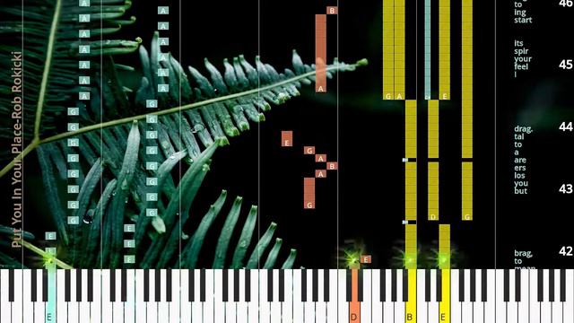 🎹Put You In Your Place, Chord & Lyrics, Rob Rokicki, Synthesia Piano смотреть онлайн