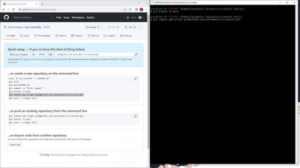 Git Курс Для Новичков / Размещение CRA на Github через консоль и webstorm / Уроки по GIT #4