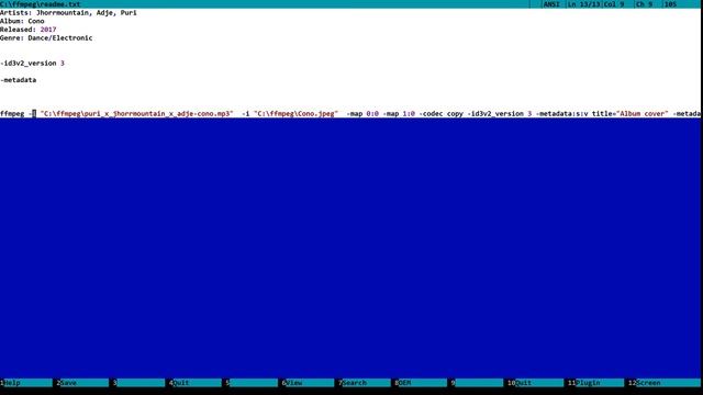 Запись тегов и обложек в файлы MP3 с ffmpeg смотреть онлайн
