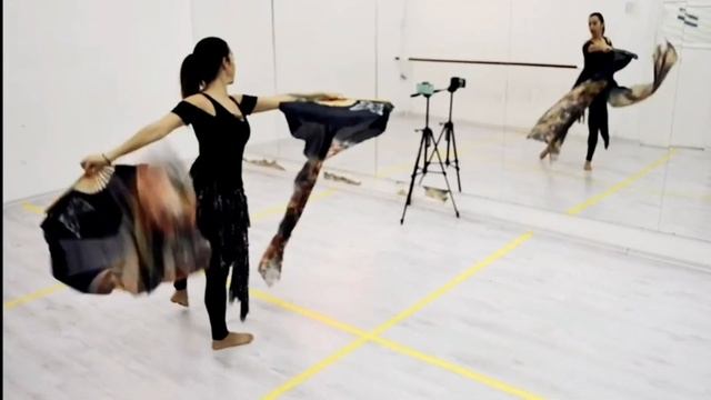 Bellydance Fusion Fan Veils TUTORIAL / 
