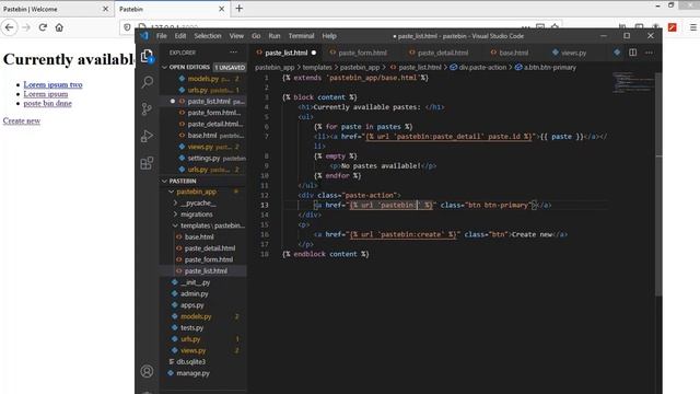 Python django tutorial | how to style django project by building pastebin app | django projects смотреть онлайн
