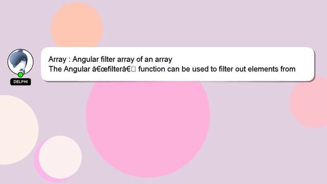 Array : Angular filter array of an array смотреть онлайн