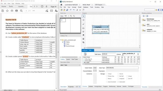 DBMS Question Session Task No 2 | 1st Year | Semester 01 | Java Institute | Sasana Sathyajith смотреть онлайн