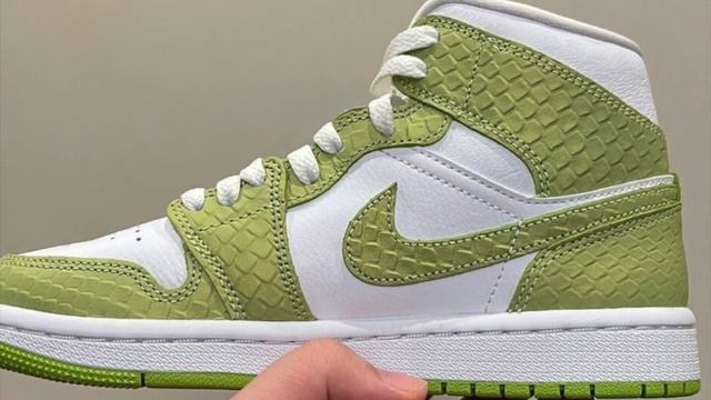 Air Jordan 1 Mid “Green Python” смотреть онлайн