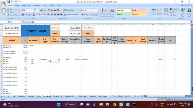 Zerodha Excel Based Trade Terminal V3 смотреть онлайн