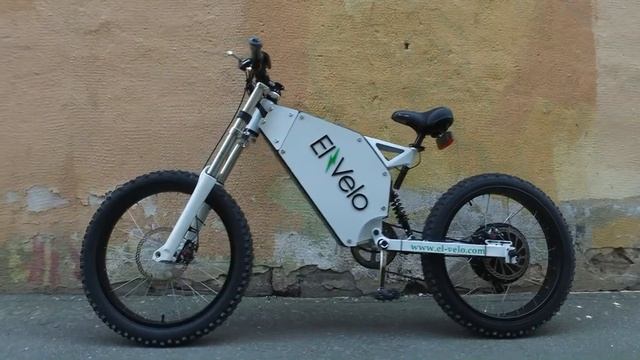 Мощный электровелосипед El-Velo E-Kross езда по городу смотреть онлайн