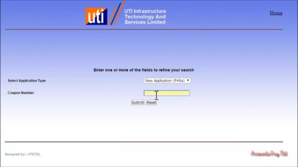 How to Track the status of PAN Card Application at UTIITSL website?