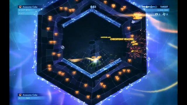 Geometry Wars 3: Dimensions - Hexend (level 39) - 3 stars смотреть онлайн