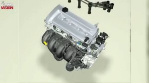 Принцип работы 4 тактного ДВС  анимация