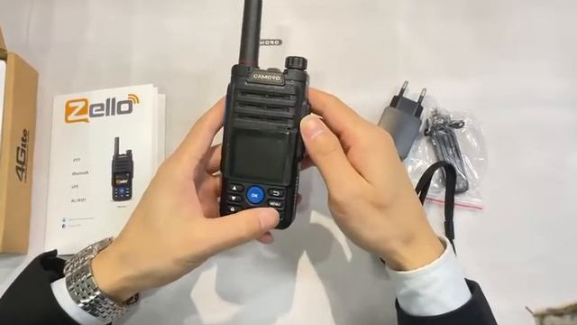 Camoro Zello 4G android walkie talkie waterproof two way radio wifi mobile gps100km network interco смотреть онлайн
