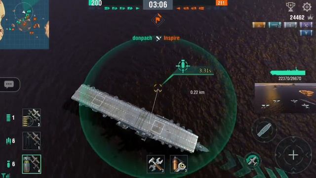 World of Warships Blitz - Tier 6 Independence Gameplay смотреть онлайн