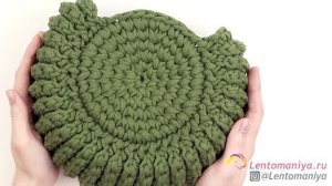 Вязаная сумка _Орео_ из трикотажной пряжи