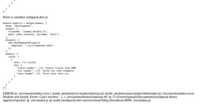 Error while importing font or images file inside scss using Webpack 4 and react js смотреть онлайн