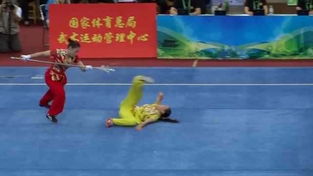 2014 1st China National Wushu Games 第一届全国武术运动大会 Women Duilian Jiangsu Team 江苏 沈清 张洋洋 9.62 смотреть онлайн