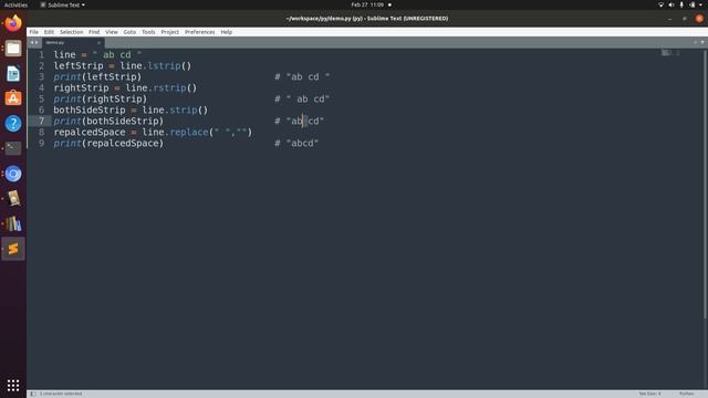 program to remove spaces from string using python, language: kannada смотреть онлайн