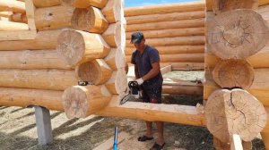 Строим баню с нуля. Правильная русская баня из бревна