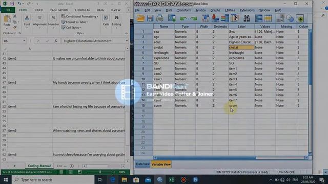 From Excel Data File to SPSS смотреть онлайн