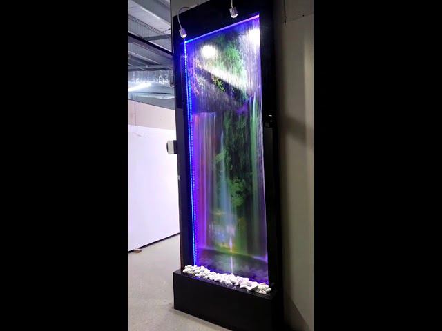 Водопад с фоном и комбинированной подсветкой смотреть онлайн