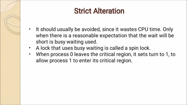 Mutual Exclusion with busy waiting: Strict Alteration смотреть онлайн