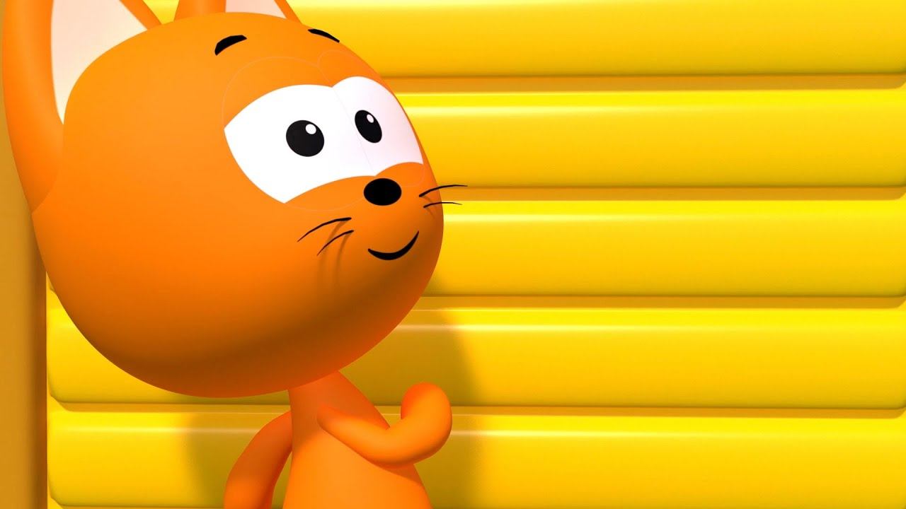 Учим цвета и учимся считать - Котэ Геймз - Котенок и волшебные гаражи с цветными шариками смотреть онлайн