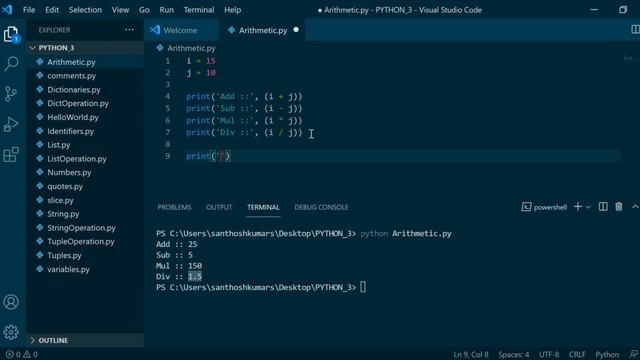 #21 Arithmetic Operations in Python | Python for beginners | 2021 смотреть онлайн