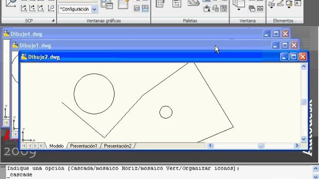 Abrir y visualizar varias dibujos en AutoCAD смотреть онлайн