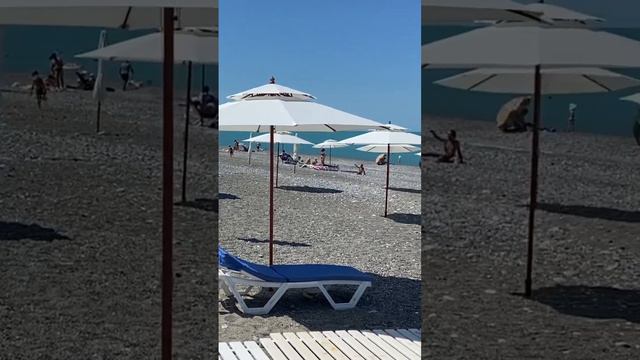 ПЛЯЖ ГОСТИНИЦЫ СВЯТАЯ АБХАЗИЯ
