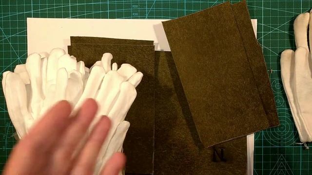 Перчатки для работы с кожей. Я выбрал тонкие хлопковые перчатки, которые дышат смотреть онлайн