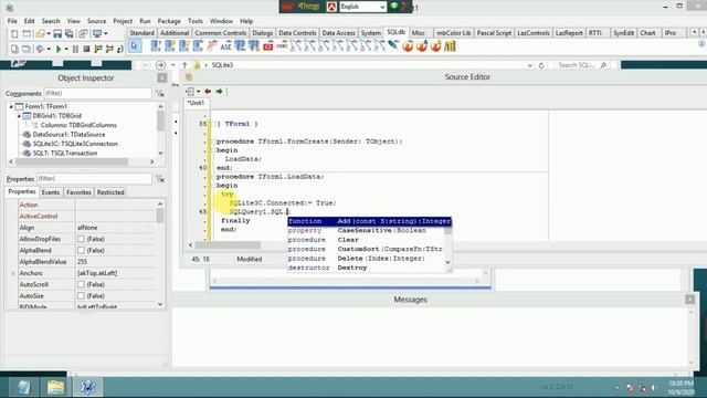 Lazarus IDE (SQLite3) : How to load .db file into datagrid смотреть онлайн