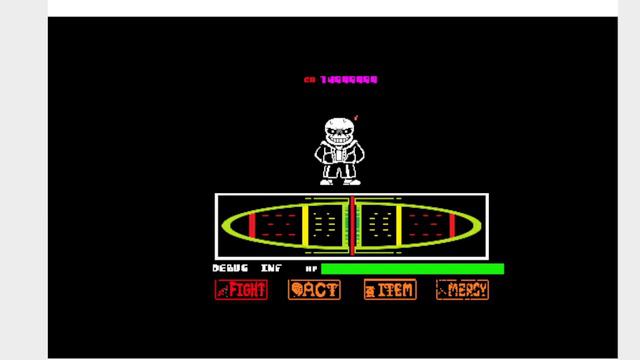 Undertale Hardmode Sans Phase 1-2 DEBUG mode смотреть онлайн