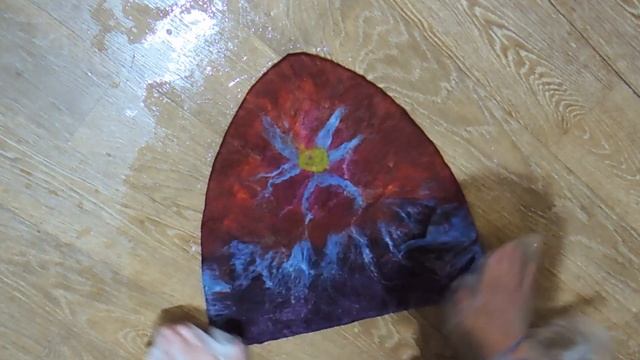 Шапка для бани за час своими руками. Ускоренный процесс. Валяние из шерсти. смотреть онлайн