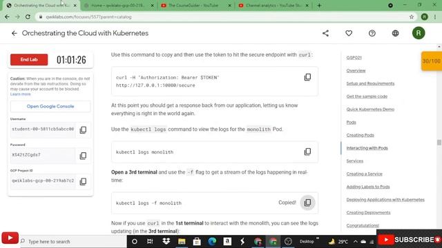 Orchestrating the Cloud with Kubernetes || GSP021 || 30 Days google Cloud Challenge || Qwiklab. смотреть онлайн