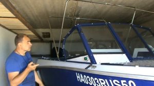 Подготовка лодки к изготовлению ходового тента. Дуги и концепция тента для Салют-430