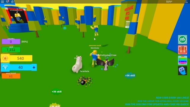 ПОПАЛ В СЕКРЕТНЫЙ МИР НУБА И СТАЛ ПРО ЗА 5 МИНУТ! СИМУЛЯТОР НУБА 2.0! Roblox Simulator смотреть онлайн