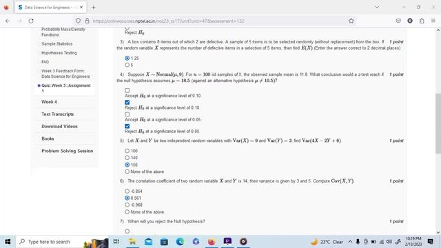 Data Science for Engineers NPTEL SWAYAM Course Week 3 Assignment Answers смотреть онлайн