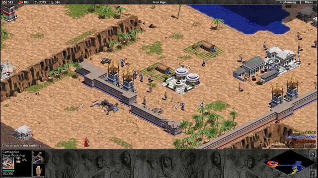 Age of Empires The Rise of Rome Expansion: First Punic War (DEMO) #3 - Battle of Tunes (Hardest) смотреть онлайн