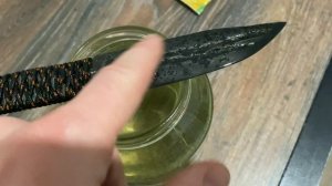 воронение ножа- чернение стали в домашних условиях