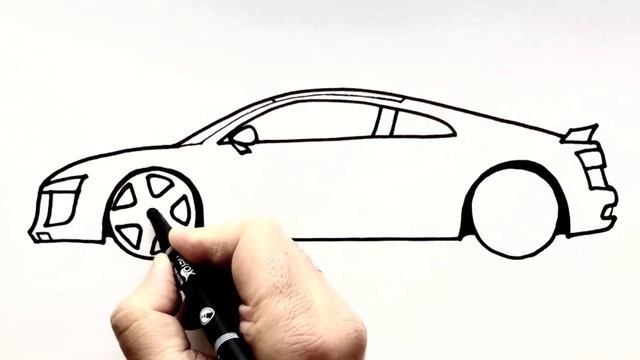 Kolay Audi R8 Çizimi - Audi R8 Nasıl Çizilir - Adım Adım Araba Çizimleri - How to Draw an Audi R8 смотреть онлайн
