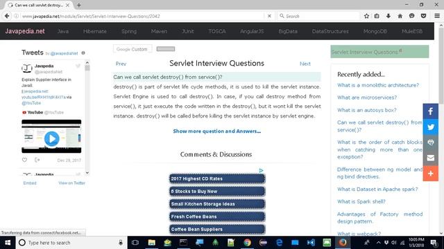 Can we call servlet destroy() from service()?
| javapedia.net смотреть онлайн