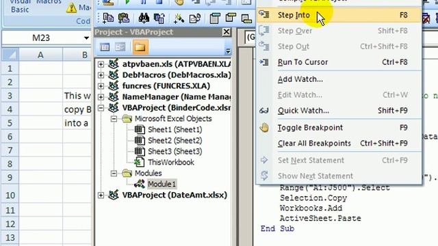 Edit an Excel Macro and Test the Excel Macro смотреть онлайн