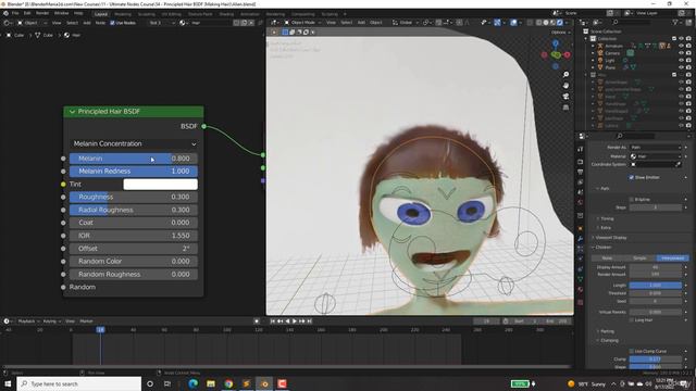 53. Principled Hair BSDF (Making Hair) смотреть онлайн