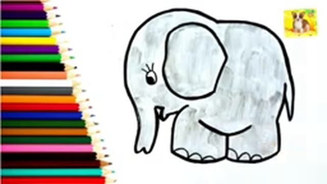 Как нарисовать Слоника.Машинку.Солдата.Раскраска#милыерисунки# смотреть онлайн