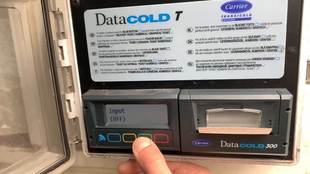 Carrier DataCOLD T 300 отключить Т2 датчик температуры смотреть онлайн