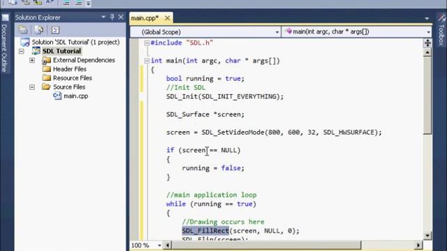 C++ SDL Tutorial 2 Creating a Screen and Handling Basic Input смотреть онлайн