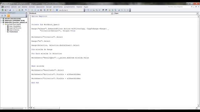 Curso VBA Excel. Trabajo con procedimientos Práctica guiada_II. Vídeo 24 смотреть онлайн