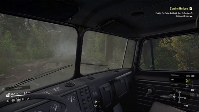 SnowRunner First person Tumbler Ridge tower and trailer delivery console смотреть онлайн