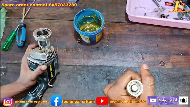 2 20mm hammer drill machine bearing,oring,carbon change and full servicing | hammer drill repair смотреть онлайн