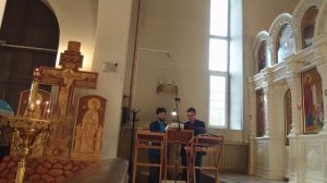 Великое славословие - двухголосие - византийский распев - глас 1